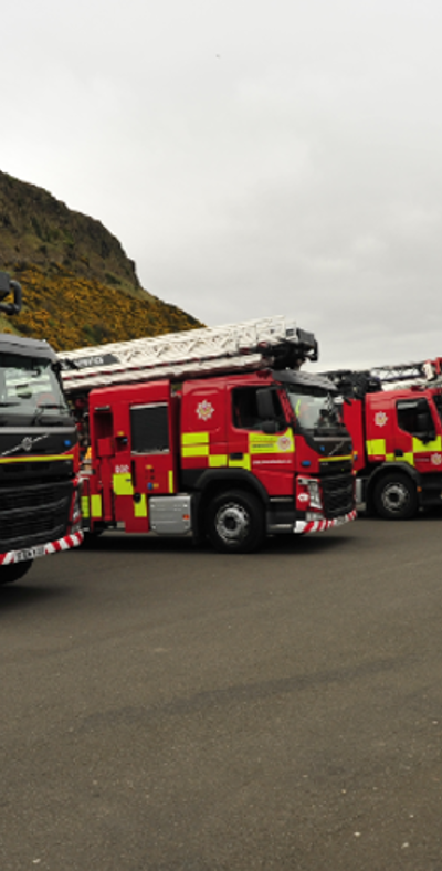 High Reach Appliances in countryside on a grey cloudy day